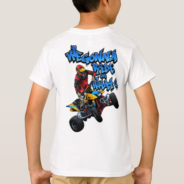 Vi ska rida eller vad? T-Skift T Shirt (Baksida)