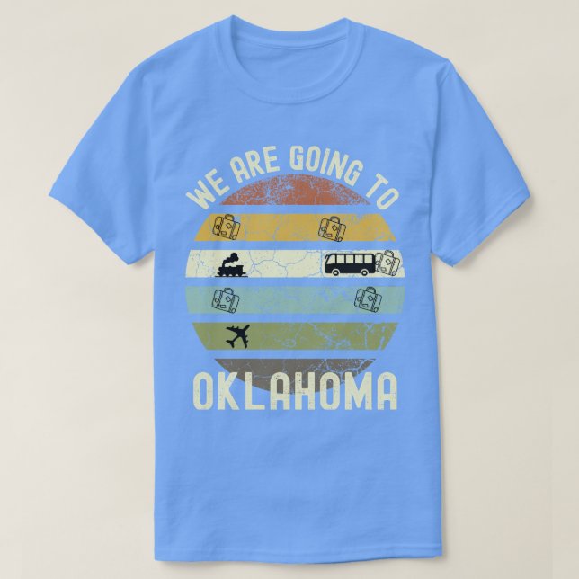 Vi ska till familjen Oklahoma Resa till Oklahoma R T Shirt (Design framsida)
