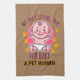 Vi skaffar ett husdjur i Päls Baby Kökshandduk