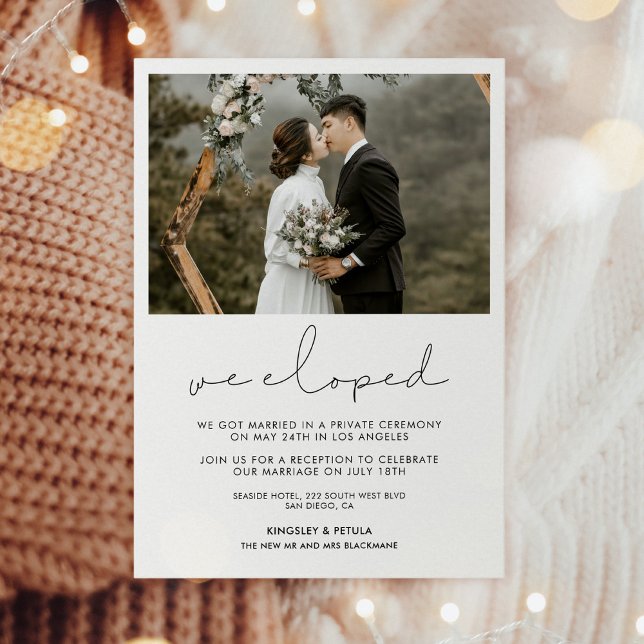 Vi skrev ett minimalistiskt meddelande om handskri inbjudningar (Skapare uppladdad)