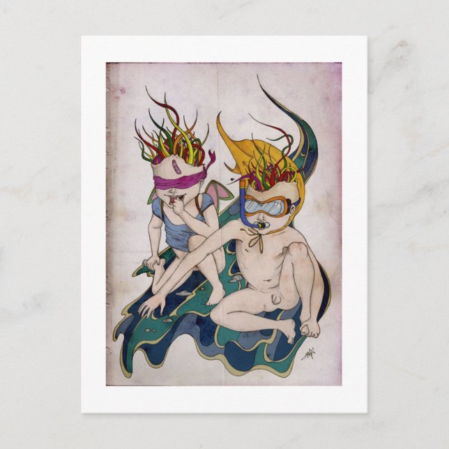 Vi skulle spara världen vykort (Framsida)