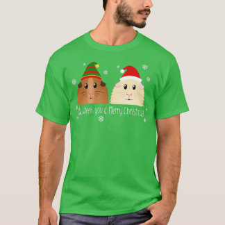 Vi slår er en God jul Guinea-Gris Christma T Shirt
