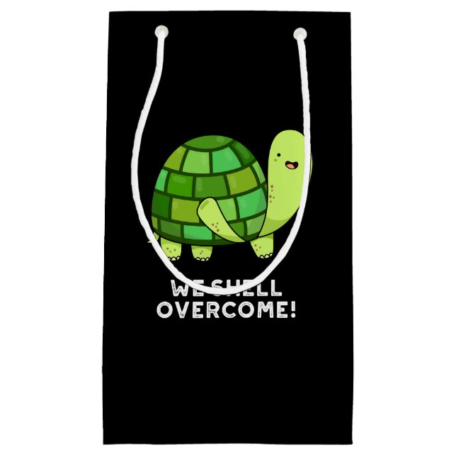Vi Snäcka Overcome Funny Tortoise Pun Mörk BG (Framsidan)