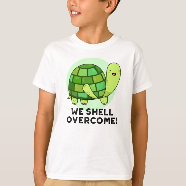 Vi Snäcka Overcome Funny Tortoise Pun T Shirt (Framsida)