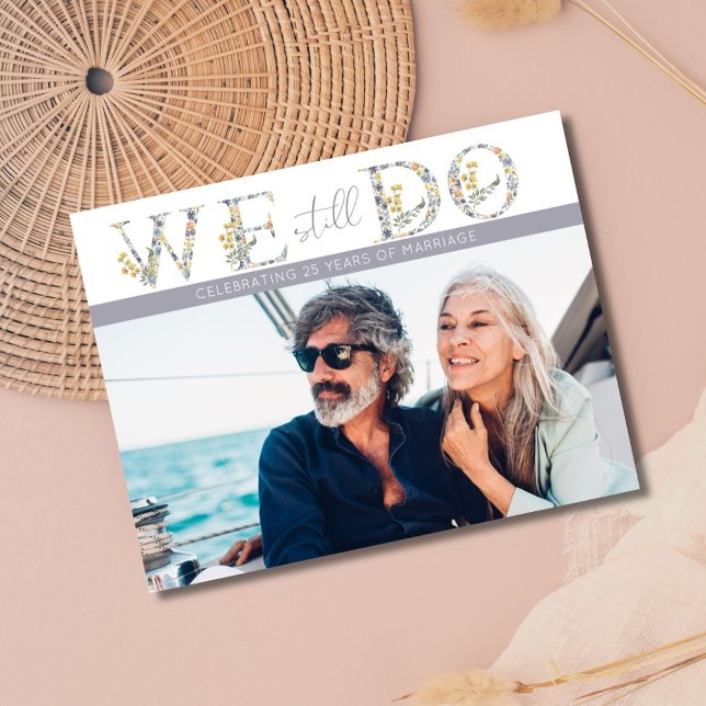 Vi sparar fortfarande datum för Vow-förnyelsefotot Meddelande (We Still Do Vow Renewal Photo Save the Date)