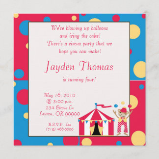 Vi spränger ballonger... inbjudningar