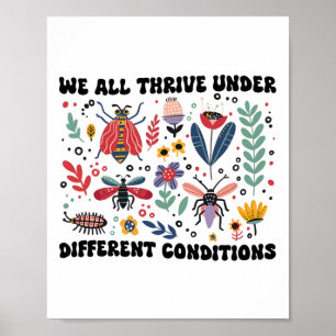 Vi springer alla under olika Villkor Neurodive Poster