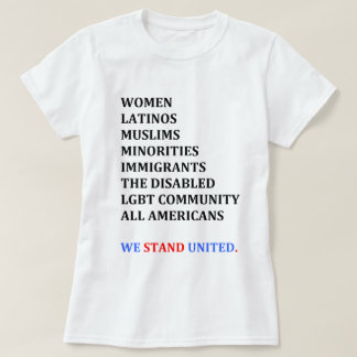 Vi står enigt. (Kvinna skjorta) T Shirt