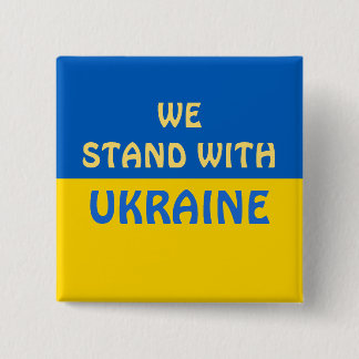 Vi står för Ukraina | Visa support Knapp