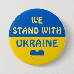 Vi står för Ukraina Visa support Knapp