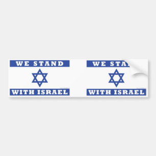 Vi står med Israel! Bildekal