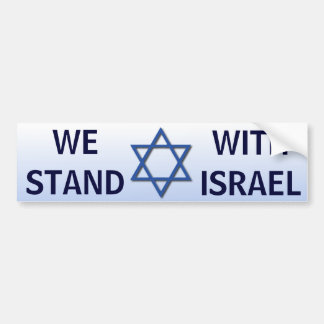 Vi Står Med Israel Bildekal
