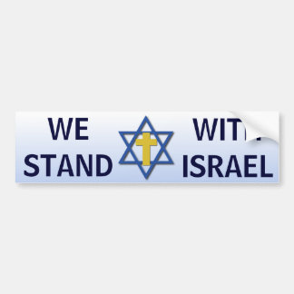 Vi står med Israel Bildekal