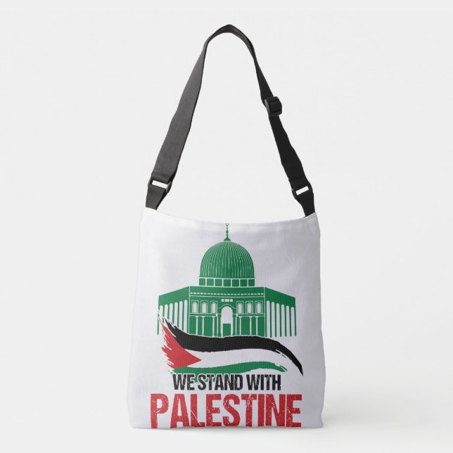 Vi står med Palestina Axelväska (Framsida)