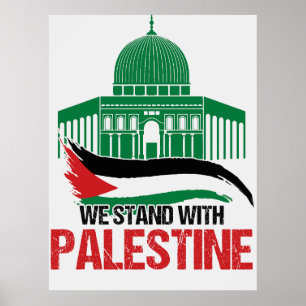 Vi står med Palestina Poster