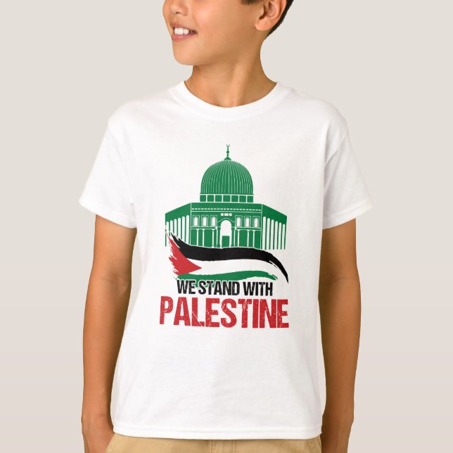 Vi står med Palestina T Shirt (Framsida)
