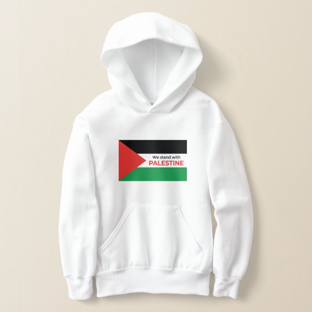 Vi står med palestinska barn t shirt (Laydown)