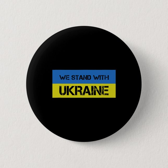 Vi Står Med Ukraina 1  Knapp (Framsida)