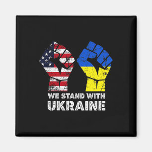 Vi Står Med Ukraina Amerika Står Med Ukraina  Magnet