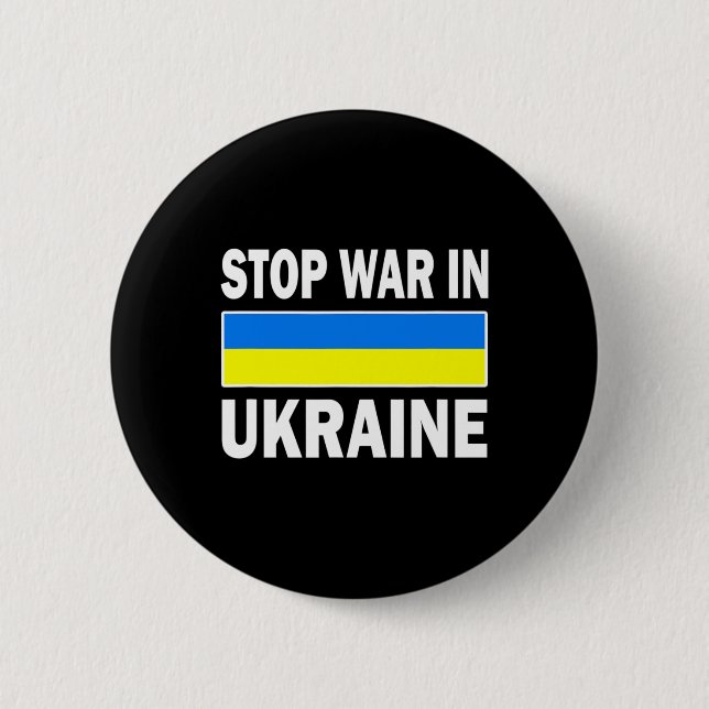 Vi Står Med Ukraina Fritt Ukraina Stoppa Kriget I  Knapp (Framsida)