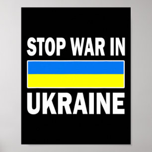 Vi Står Med Ukraina Fritt Ukraina Stoppa Kriget I Poster