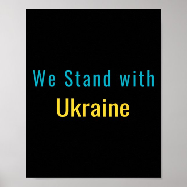 Vi står med Ukraina  Poster (Framsidan)