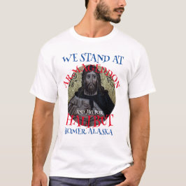 VI STÅR PÅ ARMAGEDDON OCH JIG FÖR HALIBUT T SHIRT