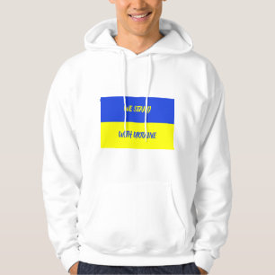 Vi står på Ukrainas Flagga T-Shirt Hoodie
