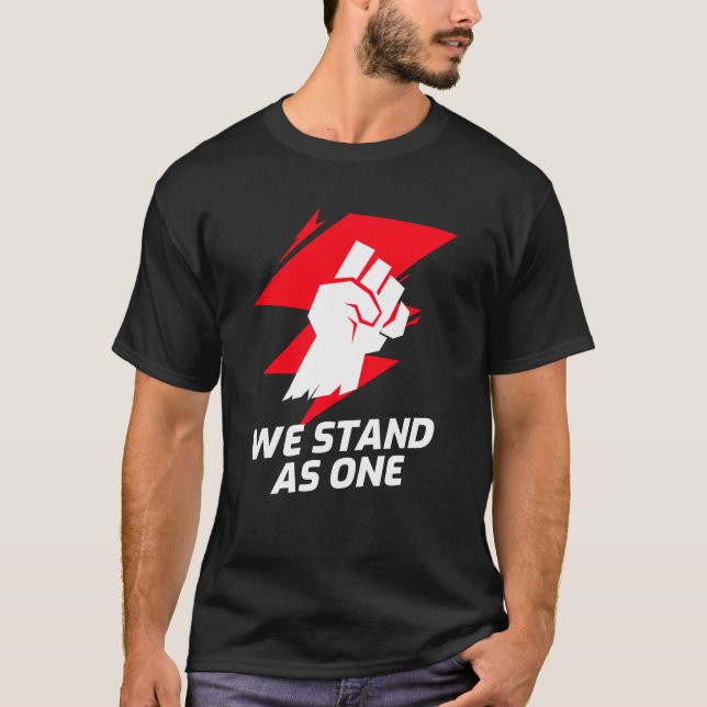 Vi står som ett enda t shirt (Framsida)
