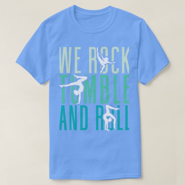 Vi Sten tumlar och roll Gymnastics Women Flip T Shirt (Design framsida)