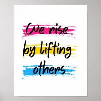 Vi stiga upp genom att lyfta andra poster