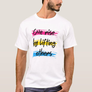 Vi stiga upp genom att lyfta andra t shirt