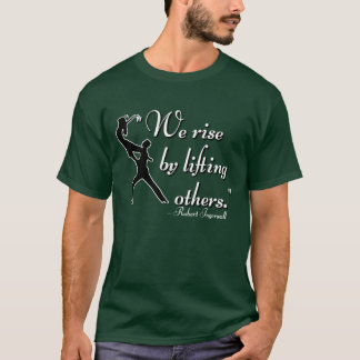 Vi stiga upp genom att lyfta andra t shirt