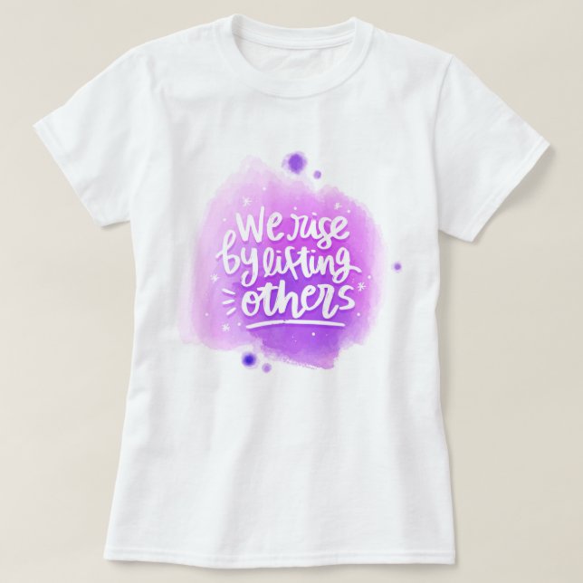 Vi Stiga upp genom att lyfta andra T Shirt (Design framsida)