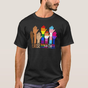 Vi Stiga upp ihop Lgbt Lesbisk Gay Bisexual Pride  T Shirt