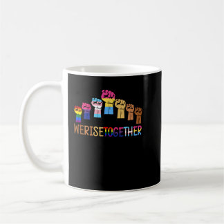 Vi Stiga upp Pridet BLM HBT-upphöjt Fist  Kaffemugg