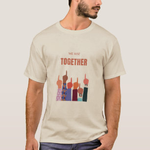 Vi Stiga upp tillsammans citattecken T Shirt