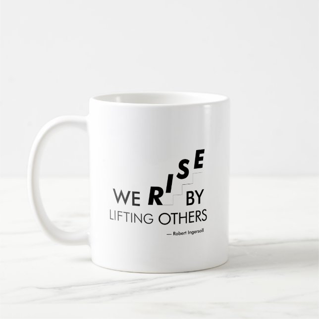 Vi stiger genom att lyfta andra kaffemugg (Vänster)