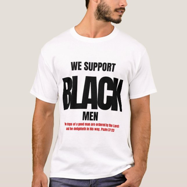 VI STÖDER BLACK MANAR T SHIRT (Framsida)