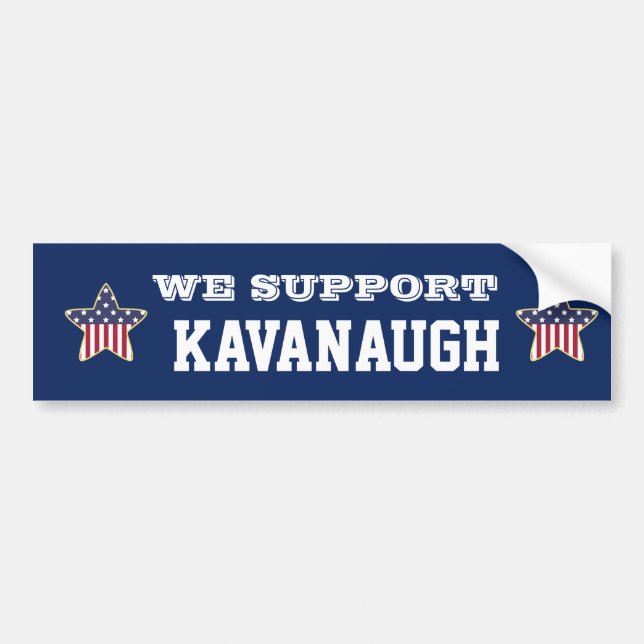 VI STÖDJER KAVANAUGH NOMINERAD HÖGSTA DOMSTOLEN BILDEKAL (Framsidan)