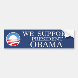Vi stöttar den Obama bildekalet Bildekal