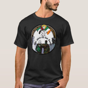 Vi strävar efter att vara fri från irländsk pal t shirt