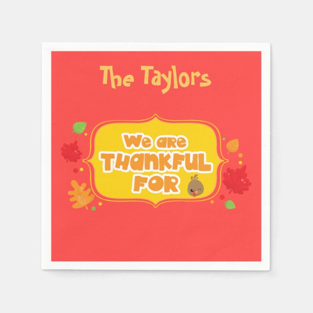 Vi tackar för pappersservett (Framsidan)