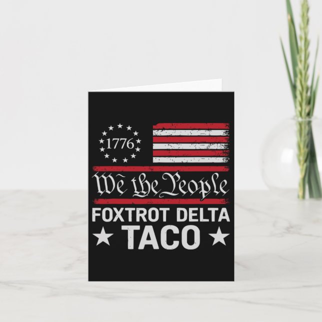 Vi Taco Foxtrot Delta Taco Kort (Framsida)