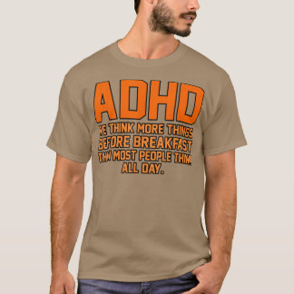 Vi Tänka Mer Sak ADHD Awareness Orange Ribbon T Shirt