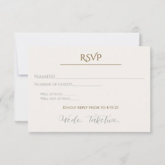 Vi tar emot två RSVP-kort OSA Kort