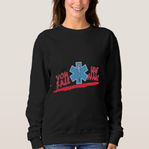 Vi tar hand om Ambulance Driver Sjukvårdare Medica T Shirt