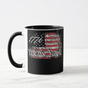 Vi The People 1776 Independence day Vintage 4:e Mugg