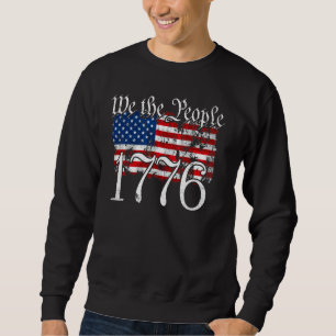 Vi The People 1776 U S's konstitution Freedom Amer Lång Ärmad Tröja