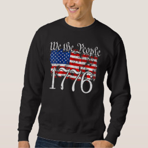 Vi The People 1776 US Constitution Freedom America Lång Ärmad Tröja